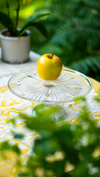 Rays of Sunshine Glass Pedestal
