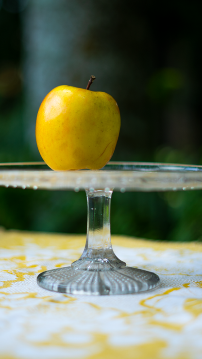 Rays of Sunshine Glass Pedestal