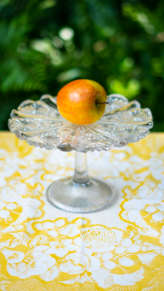 Sunburst Glass Pedestal