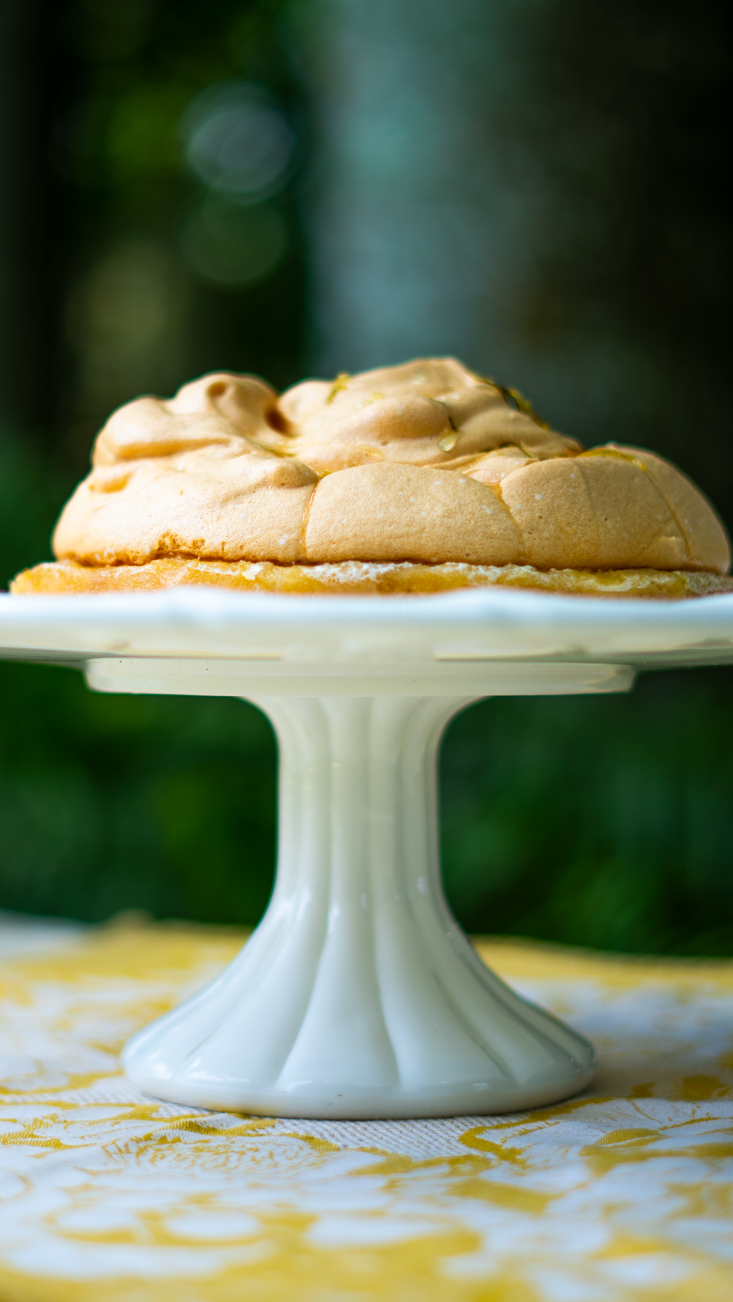 Milk Glass Latticed Cake Pedestal