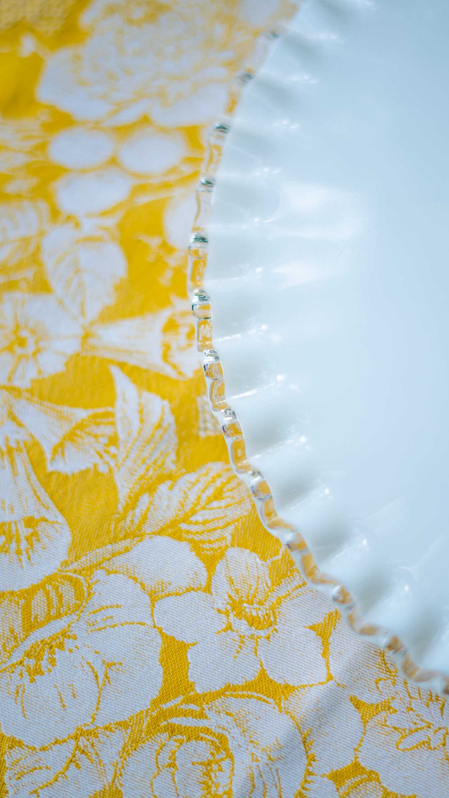 Vintage Fluted Milk Glass Pedestal