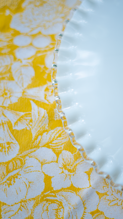 Vintage Fluted Milk Glass Pedestal