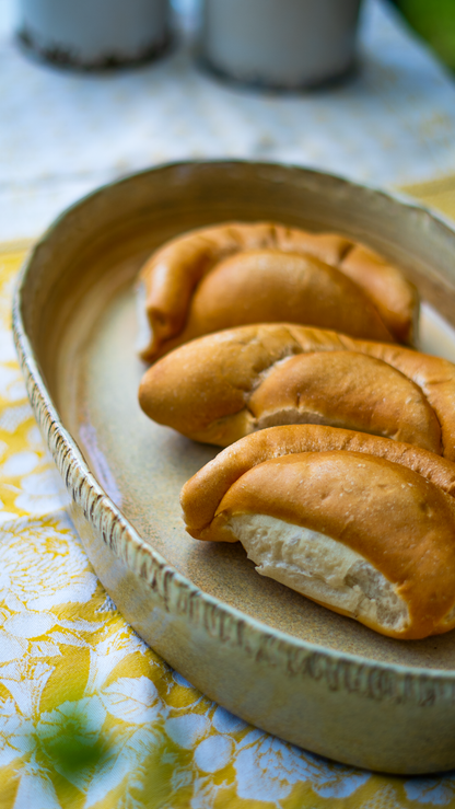 Pie Crust Oval Serving Dish