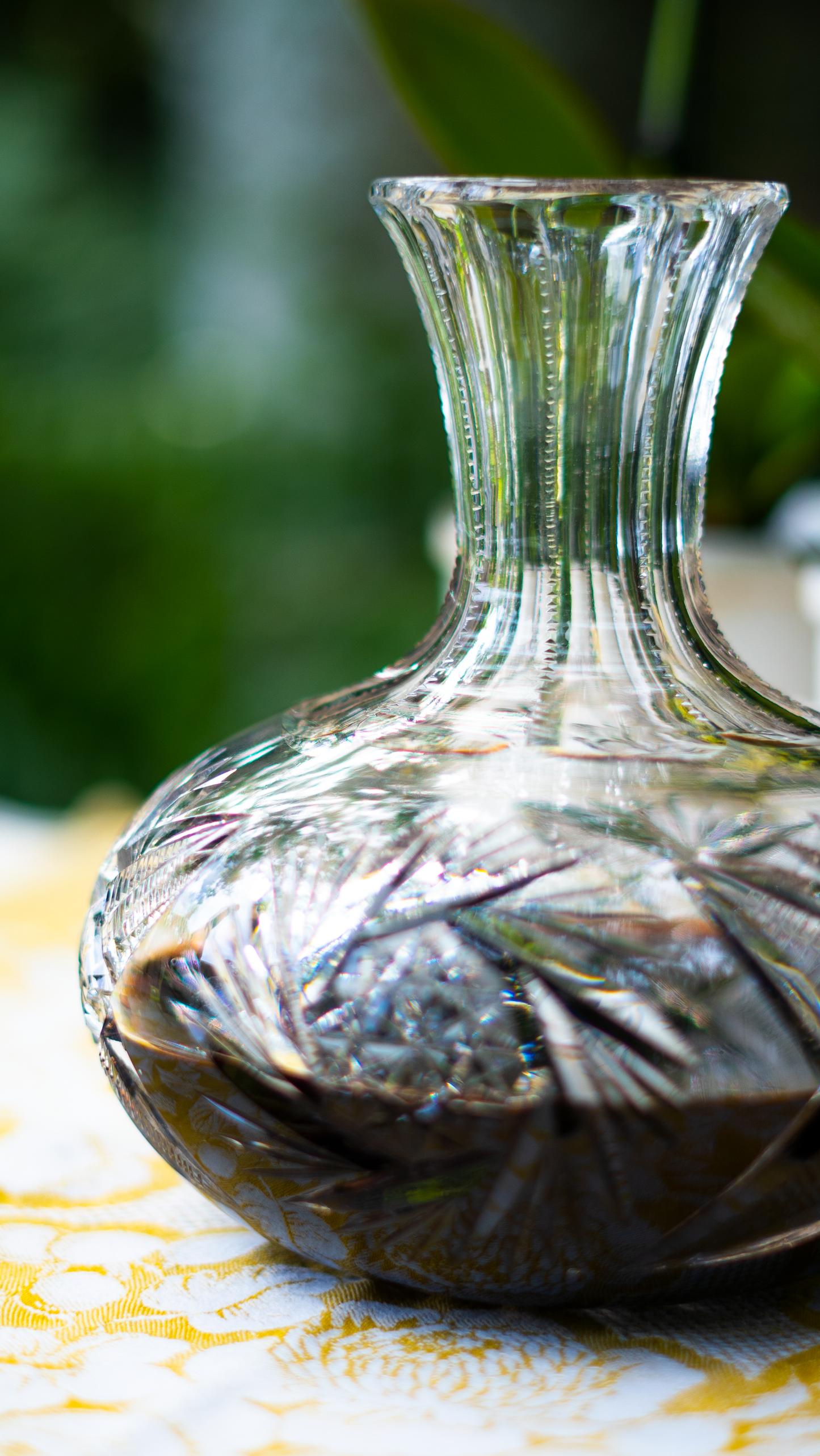 Vintage Signed Glass Decanter
