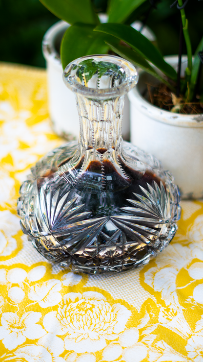 Vintage Signed Glass Decanter