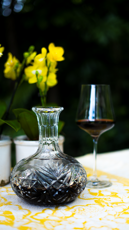 Vintage Signed Glass Decanter