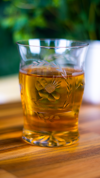 Flower Etched glasses (set)