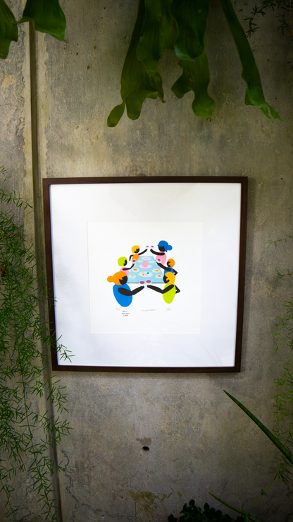 “Dinner Party” Silk Screen Print