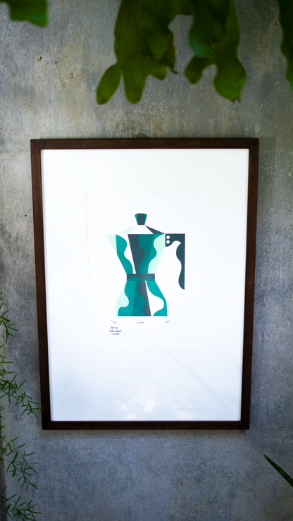 “Greca Verde” Silk Screen Print