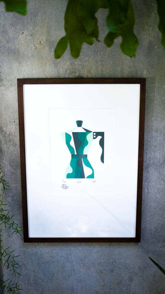 “Greca Verde” Silk Screen Print