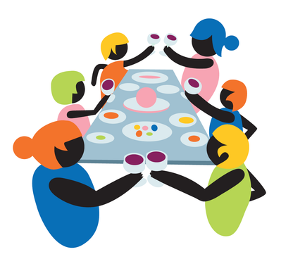 “Dinner Party” Silk Screen Print